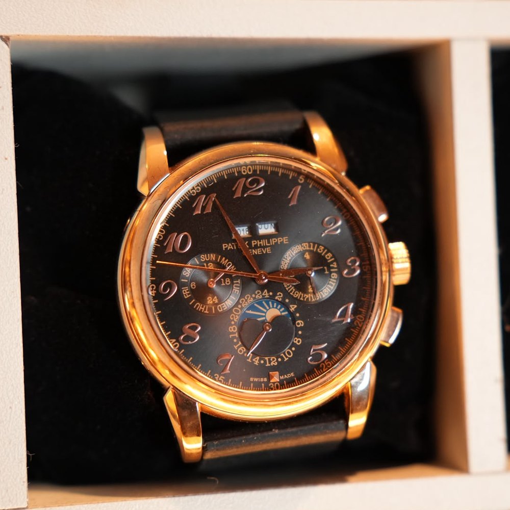 Patek Philippe Calendário Perpétuo Cronógrafo Numerais Árabes