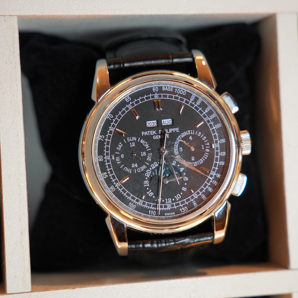 Patek Philippe Calendário Perpétuo Cronógrafo Cinza
